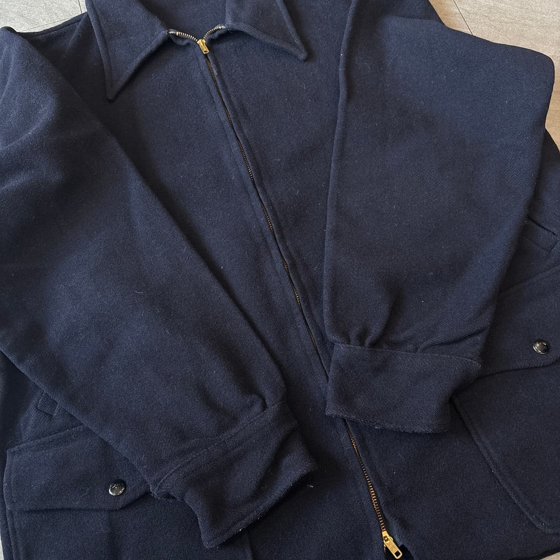 90s 90년대 미국 생산 펜들턴 네이비 울 2way 자켓 상품이미지7