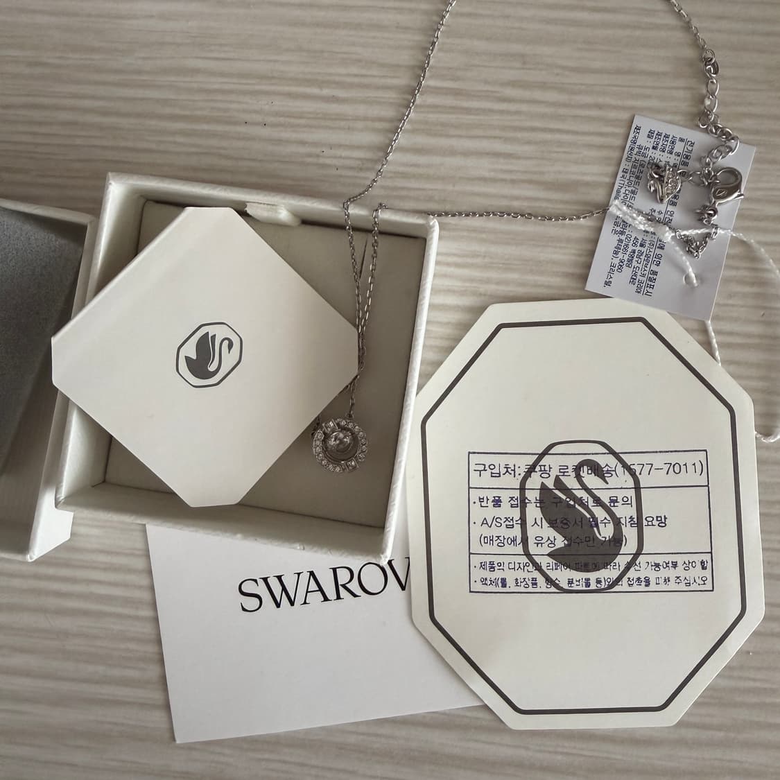스와로브스키 una 로듐 목걸이 상품이미지3