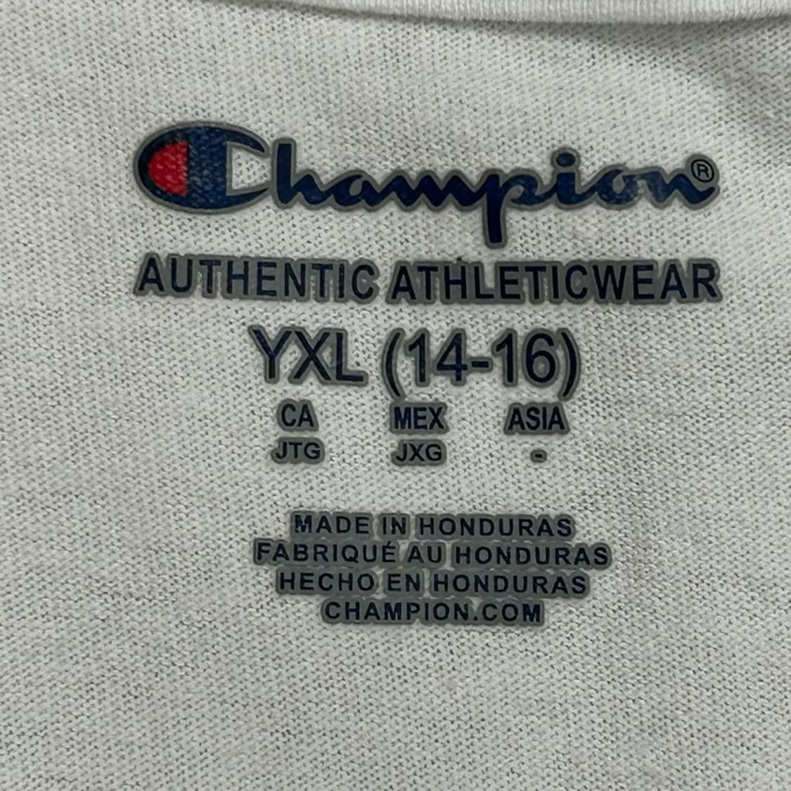 CHAMPION NYU 프린팅 반팔티 YXL 상품이미지5