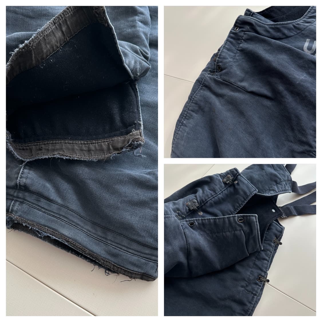 40s WW2 미해군 USN N-1 오버롤 MEDIUM 오리지널 상품이미지7