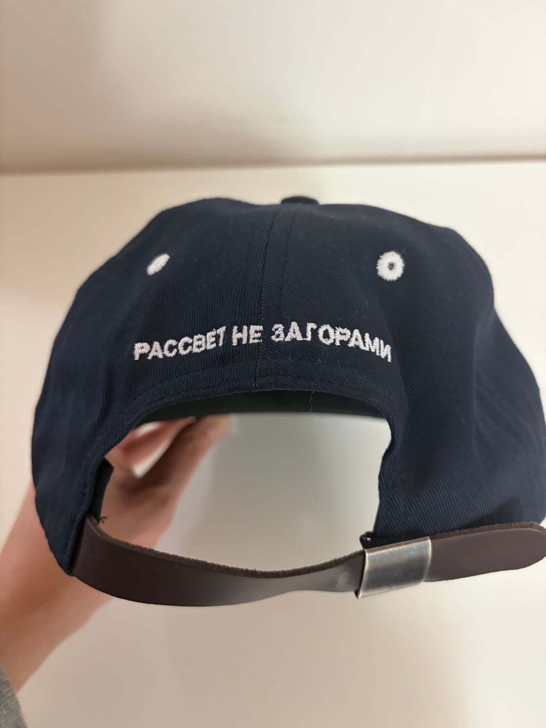 라스벳 5패널 캡 네이비 상품이미지4