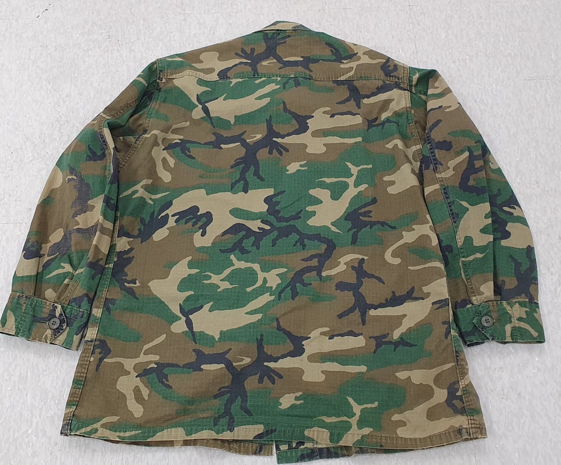 미군 오리지널 RDF 퍼티그 자켓 ERDL 패턴 M-R ('81년도) 상품이미지5