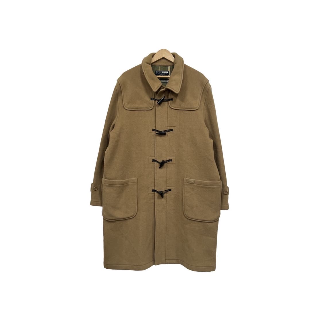 Sport Replay 빈티지 안감 체크  떡볶이 롱 코트 상품이미지1