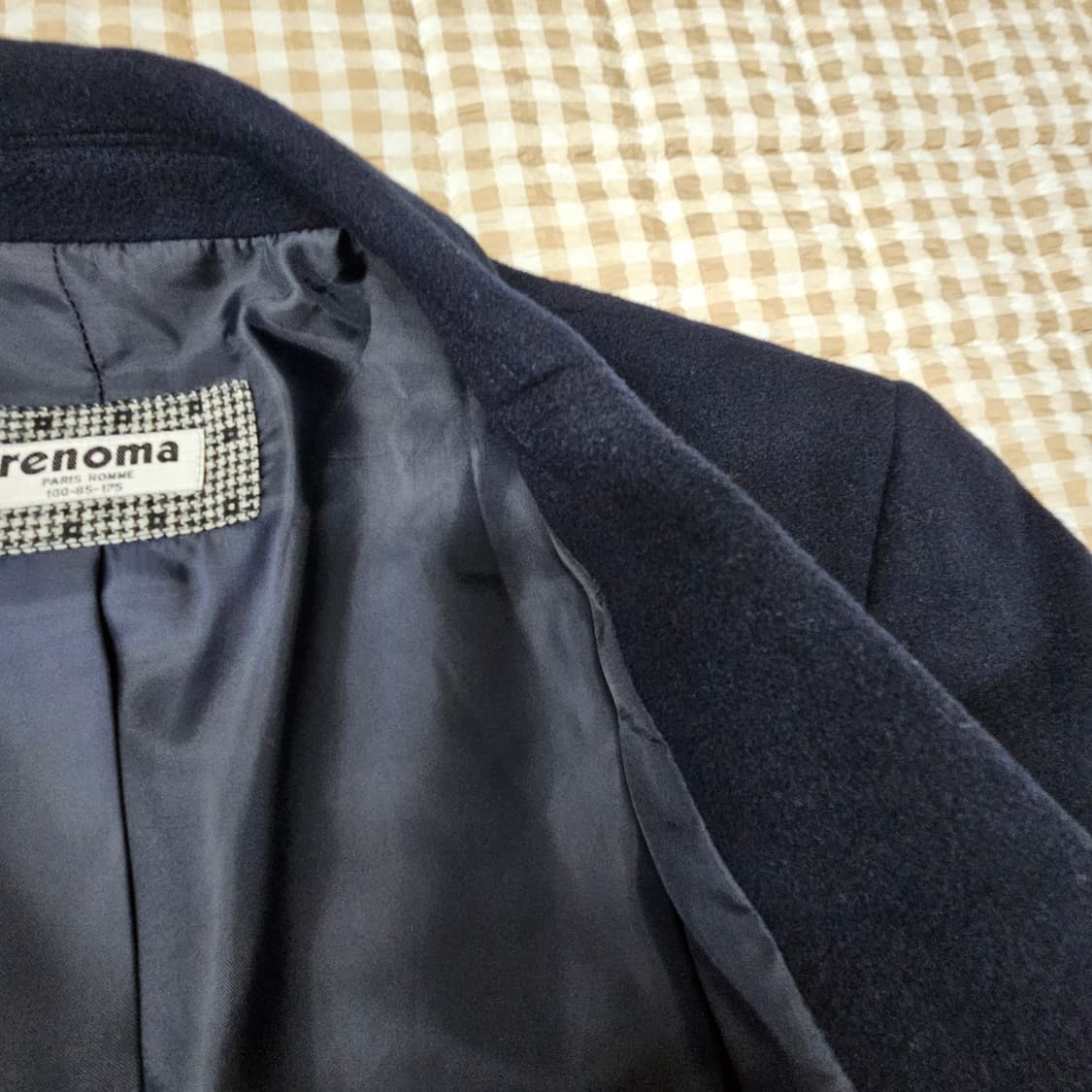 레노마 울 캐시미어 코트 자켓 남자100 상품이미지7
