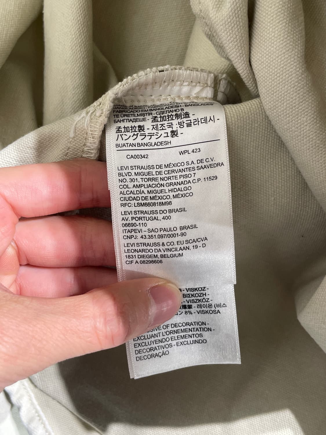 리바이스 아이보리 잭슨 후디 오버 셔츠 자켓 상품이미지8