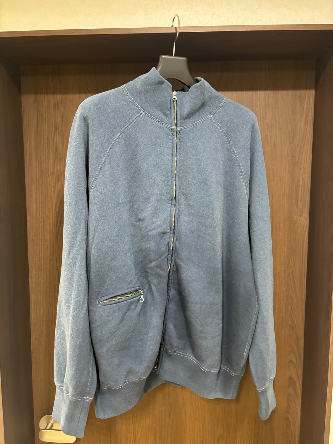 [2] 마티앤선즈 빈티지 스웻 집업 네이비 상품이미지1