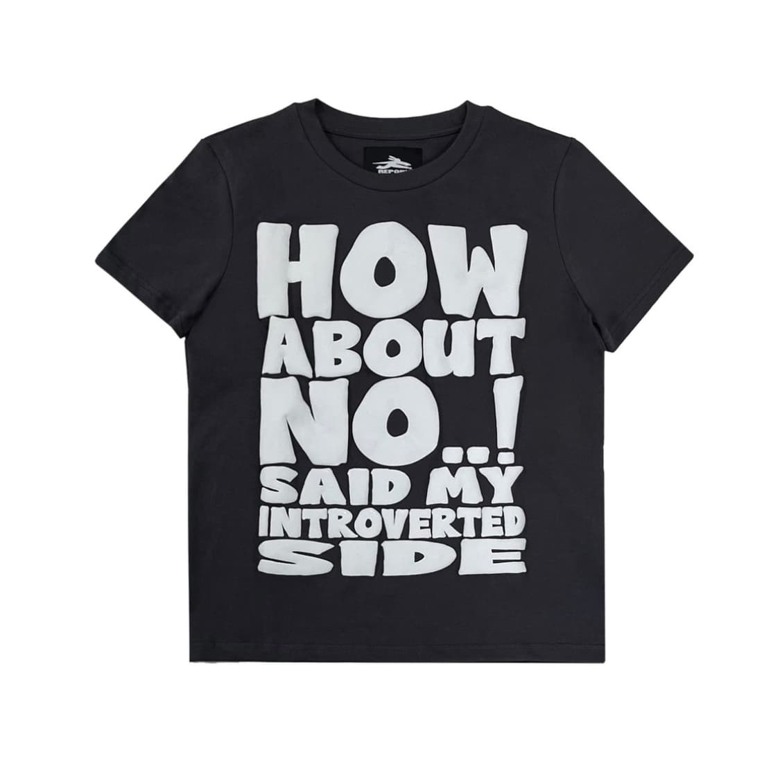 제노리포트 반팔 차콜 HOW ABOUT NO TEE (CHARCOAL) 상품이미지1