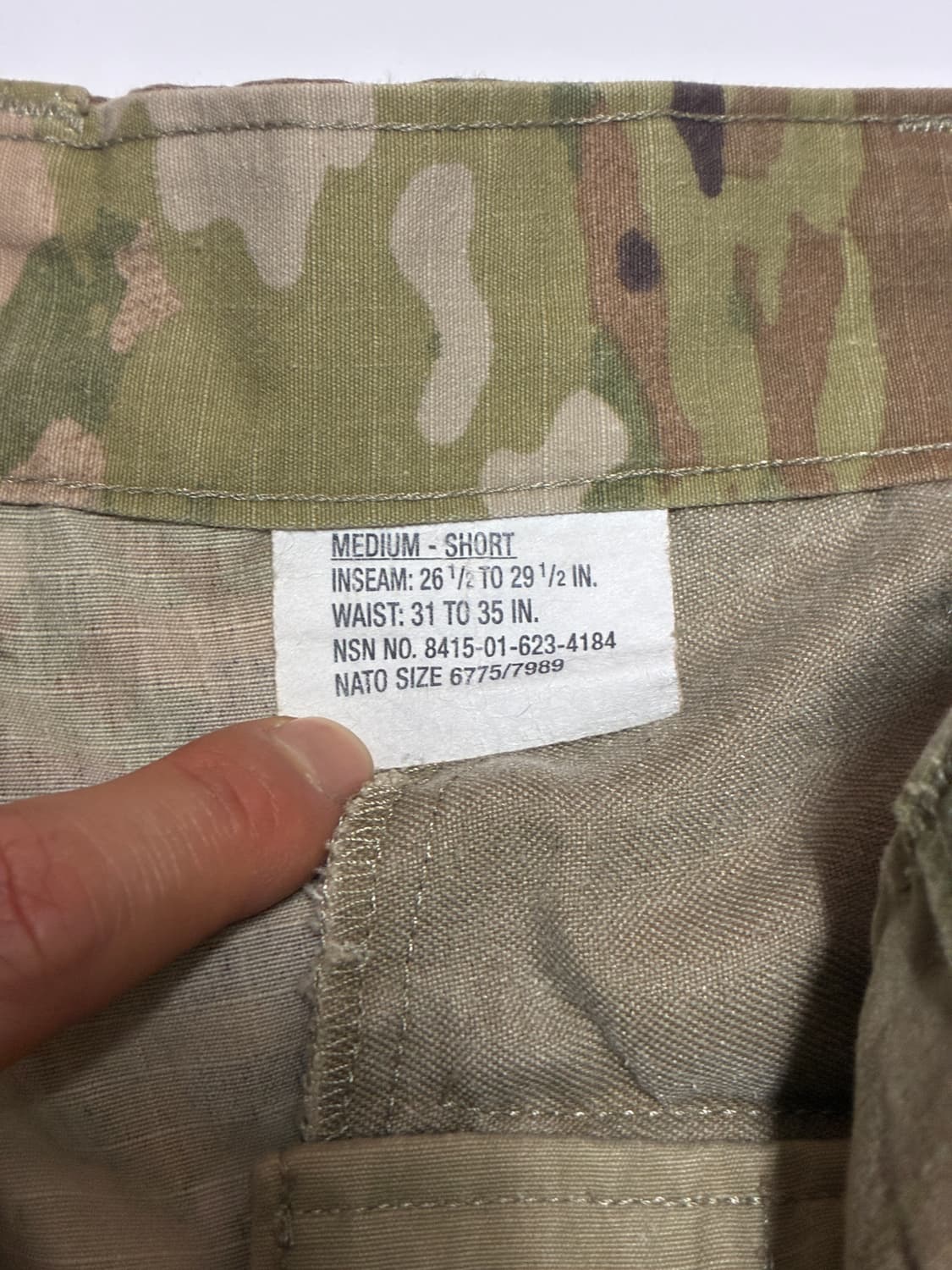 미군 오리지날 OCP 멀티캠 팬츠 상품이미지5