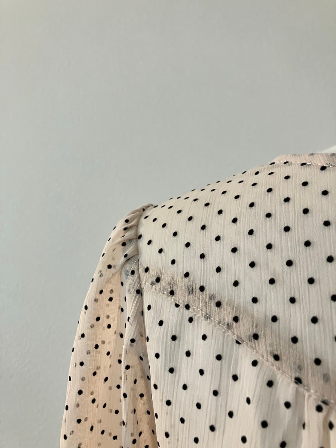 작은 땡땡이 도트블라우스 일본빈티지 모리걸 상품이미지4