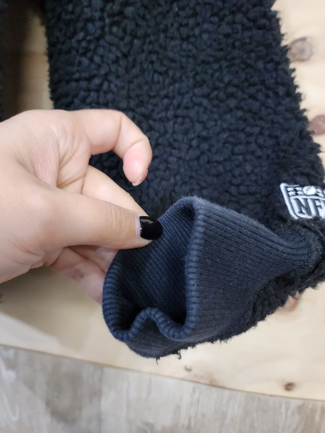 1019) NFL 뉴욕 제츠 뽀글이 맨투맨 블랙 상품이미지5