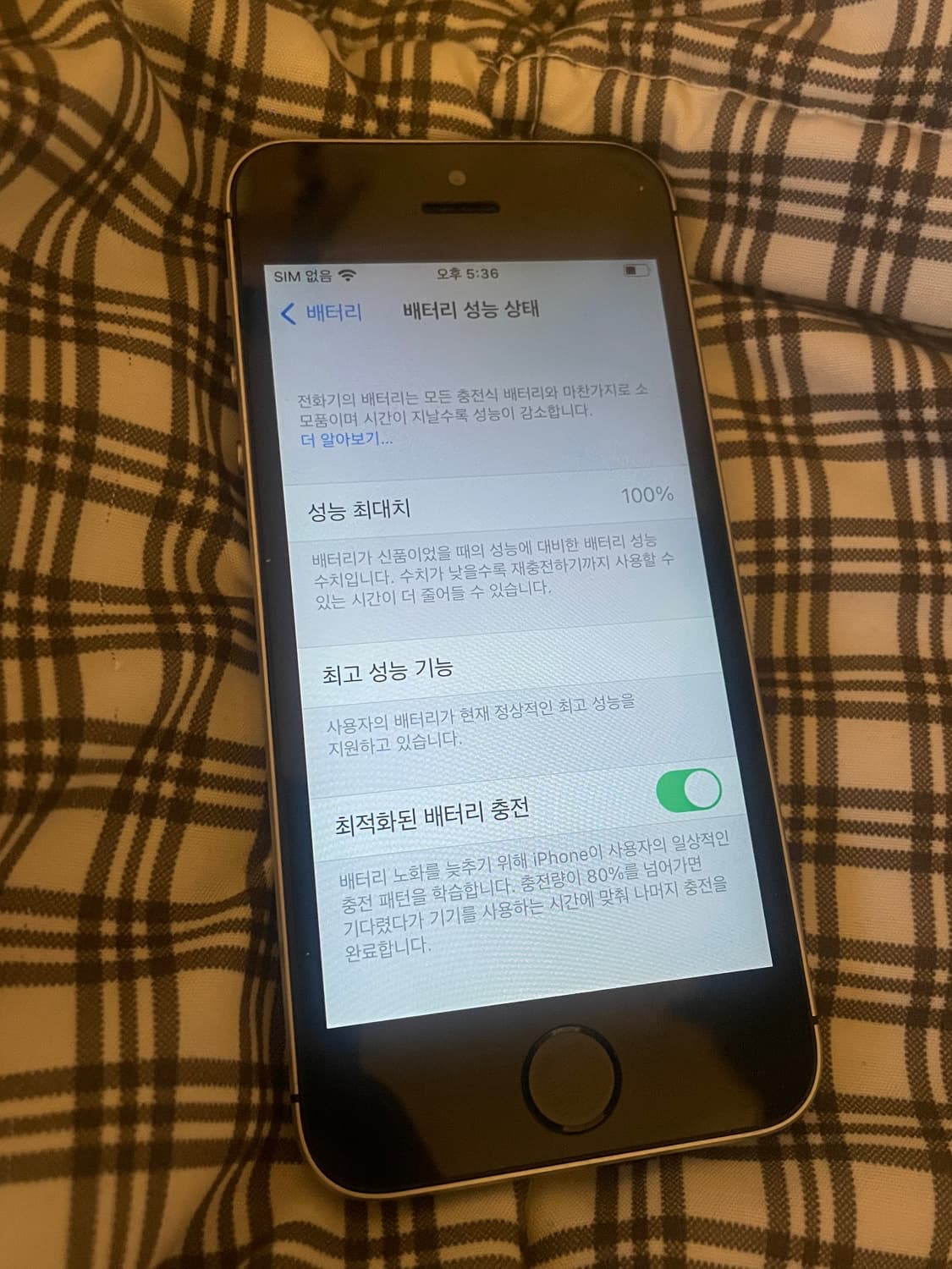 아이폰 SE1 무음카메라 스그 128기가 상품이미지9