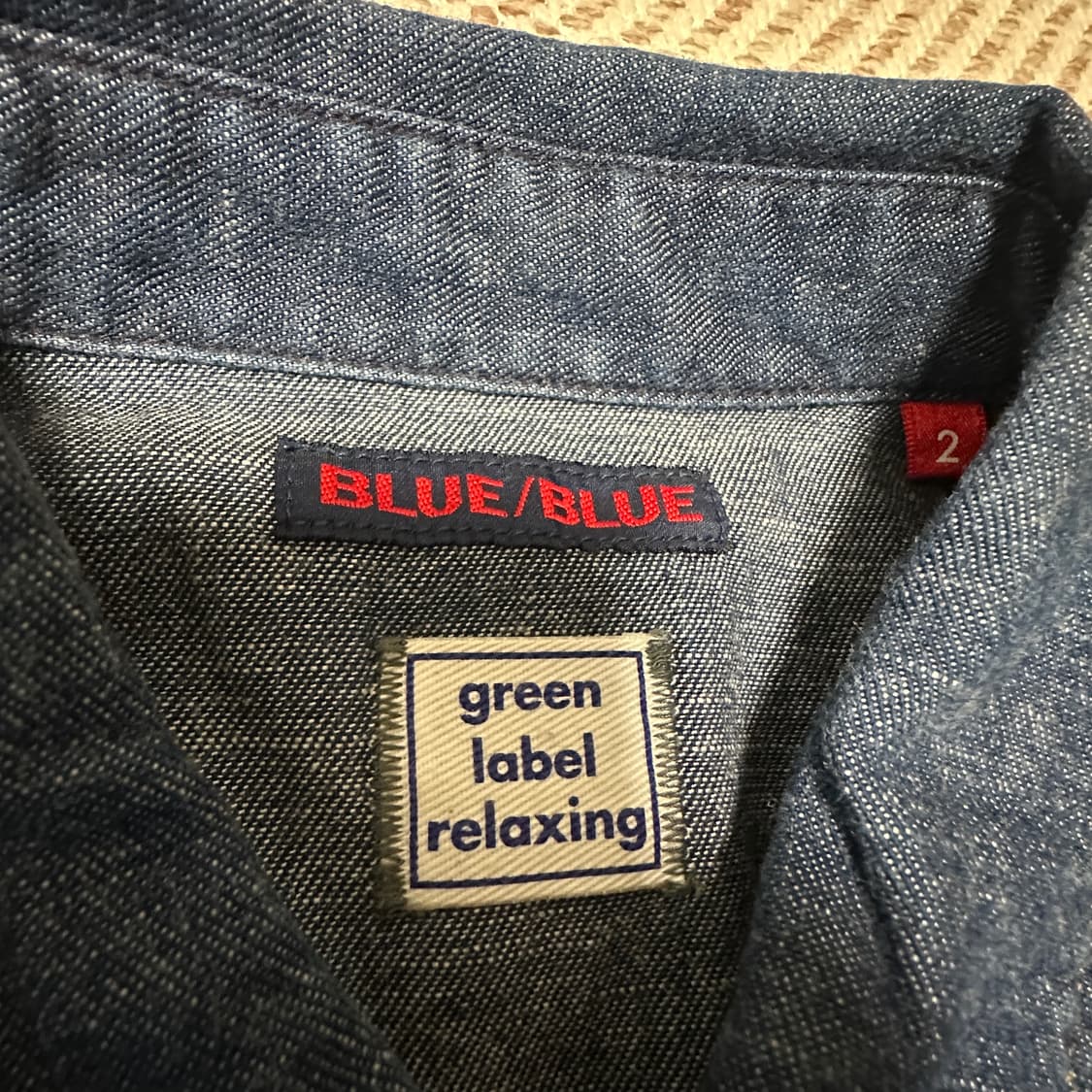 BLUE BLUE X UNITED ARROWS denim shirt 상품이미지4