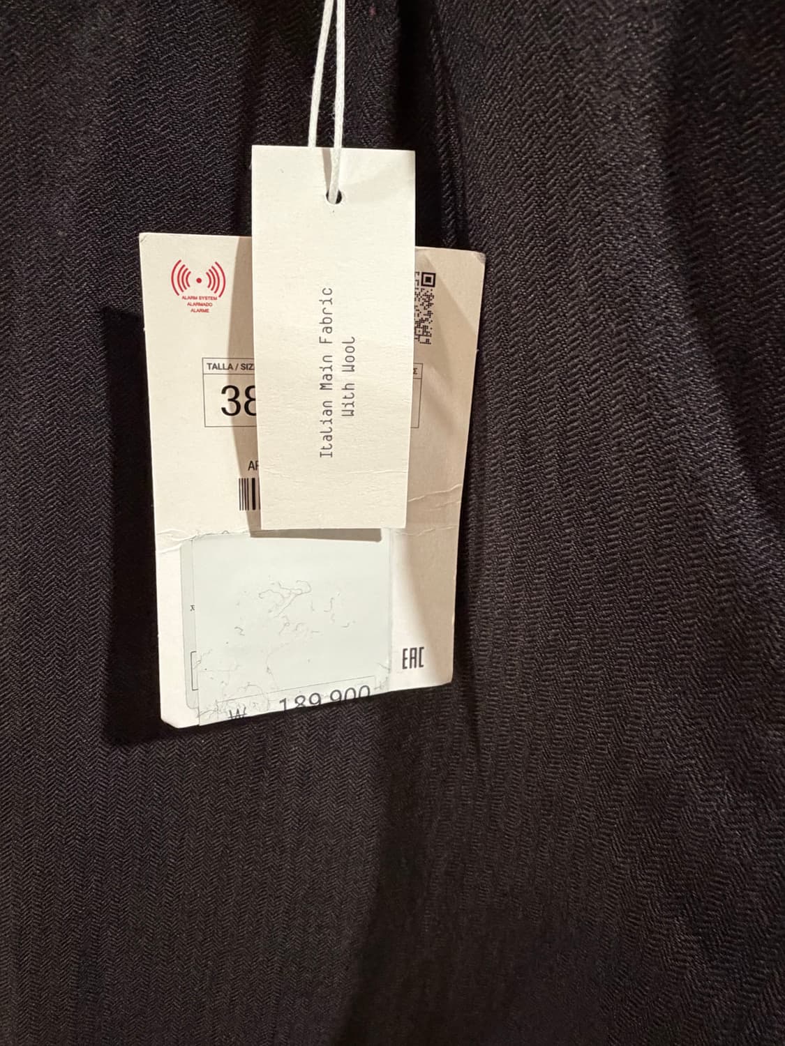 자라 오리진 이탈리안 메인 페브릭 울 팬츠 상품이미지7