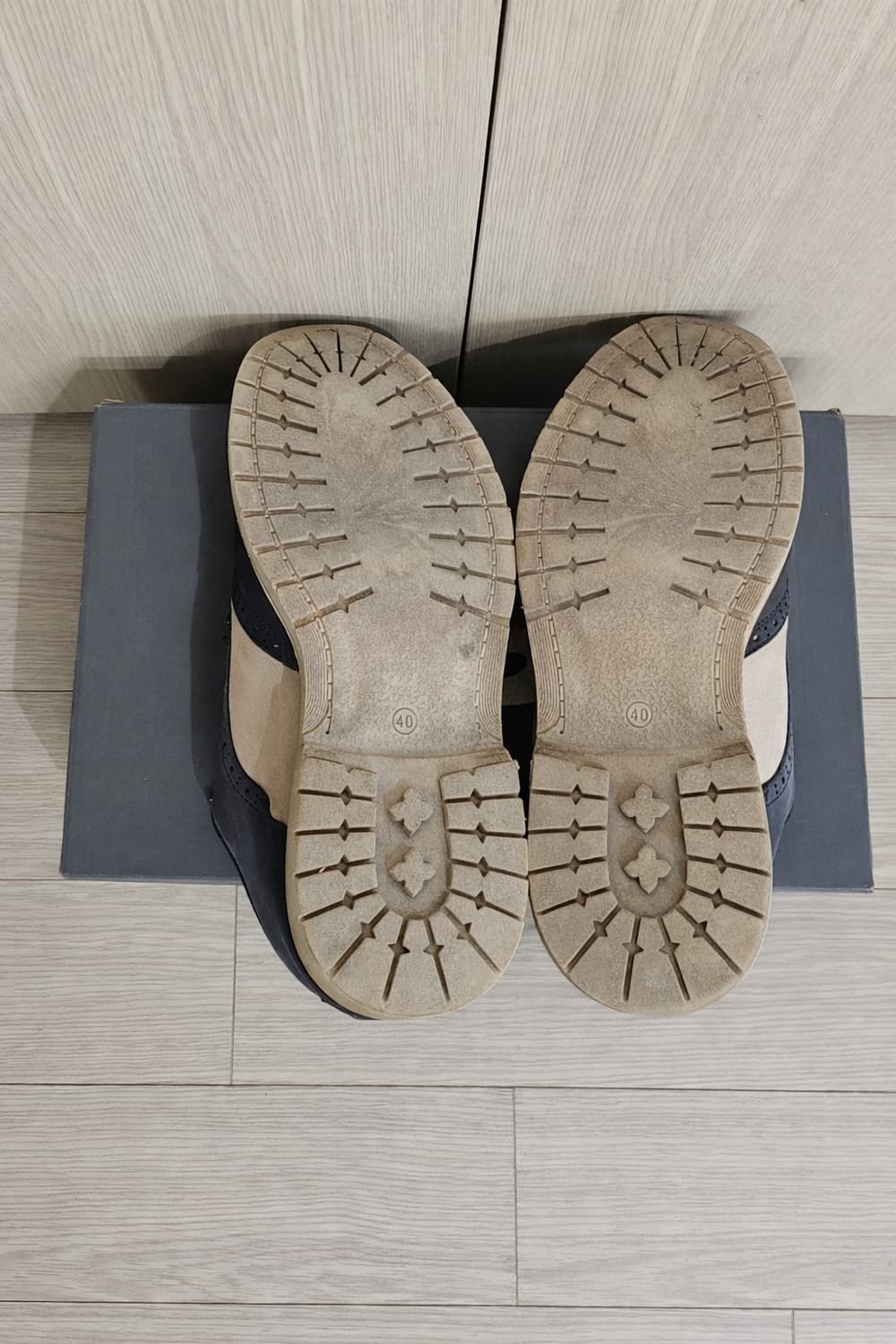 프랑스 명품구두 BREUER 브로이어 빈티지 윙팁 로퍼 EU 40 상품이미지10