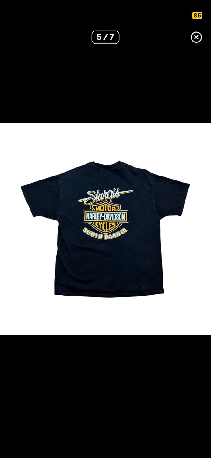 빈티지 할리데이비슨 sturgis 반팔 XL 상품이미지4