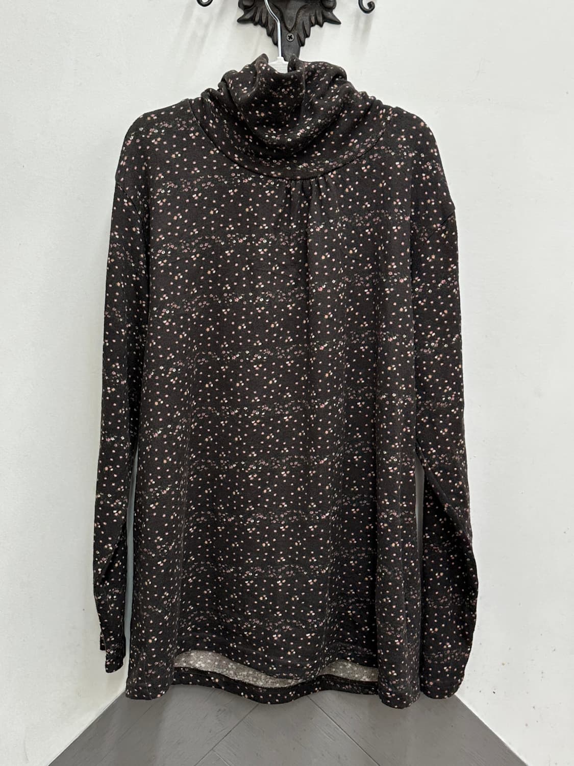 🤎슈슈룬 쇼콜라 코디세트🤎 라떼갸루 셔링 플라워 레이어드 히메갸루 상품이미지5