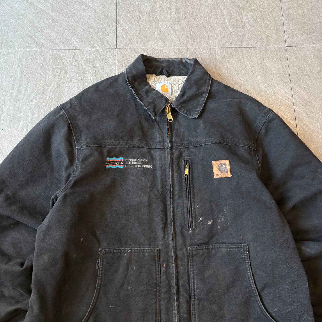 칼하트 정품 C61 블랙 덕 초어 자켓 상품이미지2