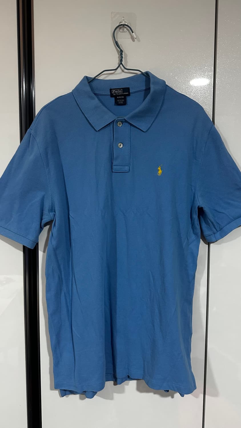 폴로 랄프로렌 블루 반팔 카라티셔츠  상품이미지1