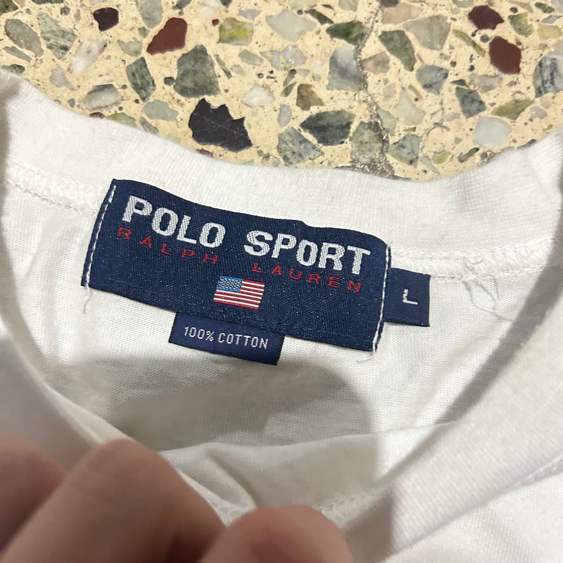 폴로 스포츠 빅로고 화이트 롱슬리브 상품이미지4