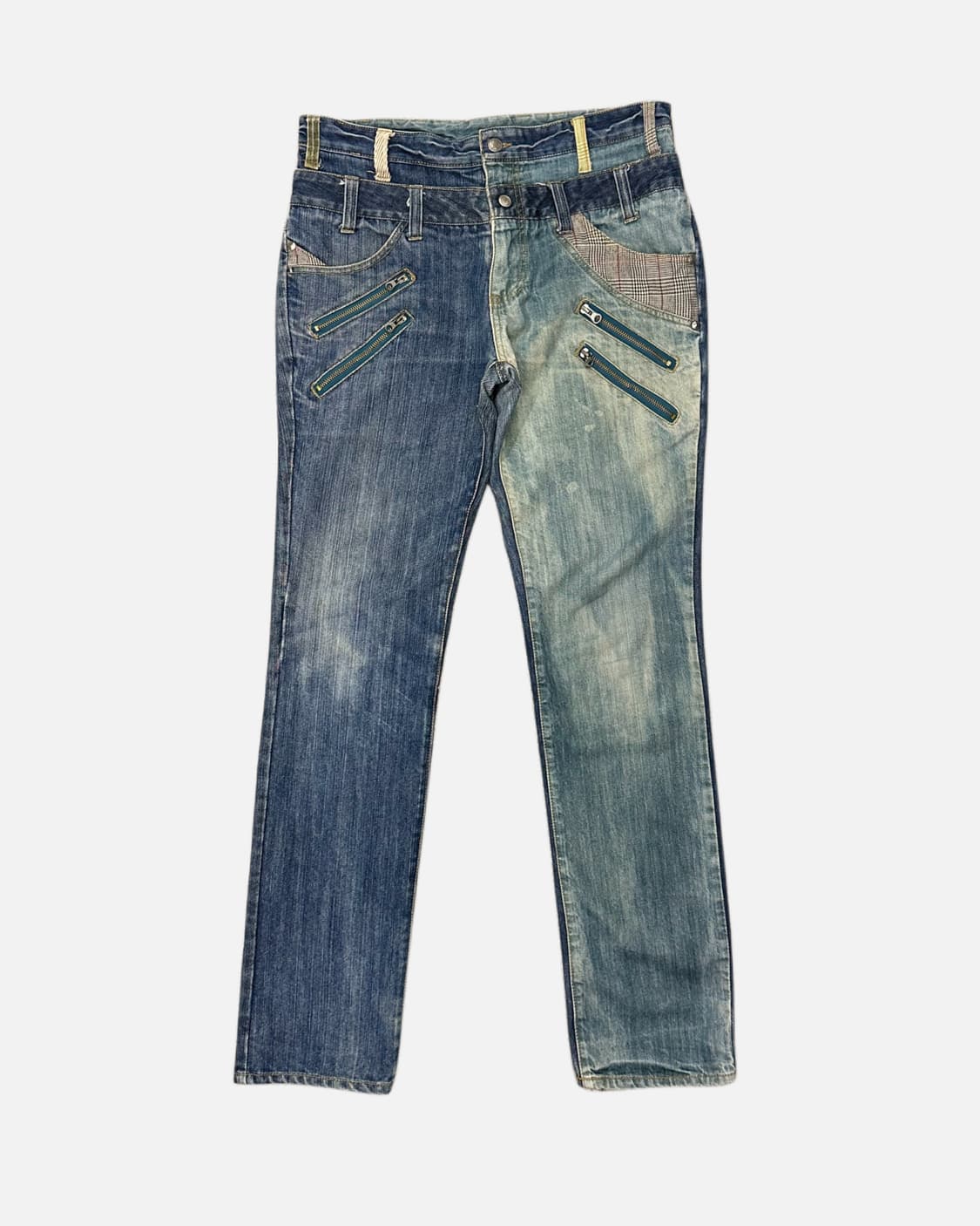 AMP double weist 2-tone punk jean 상품이미지2