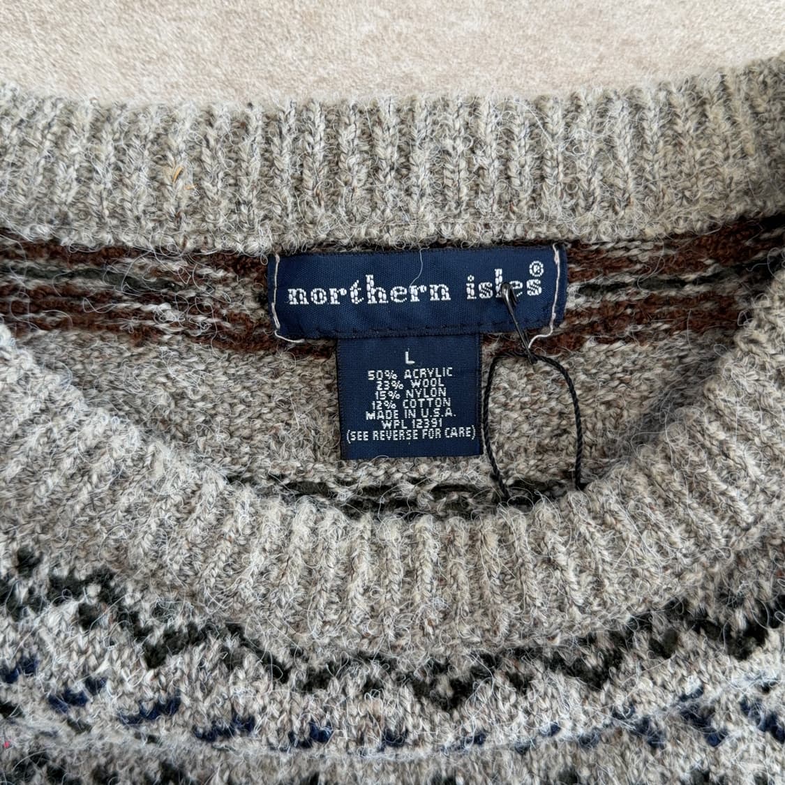 USA 빈티지 패턴 니트 상품이미지3