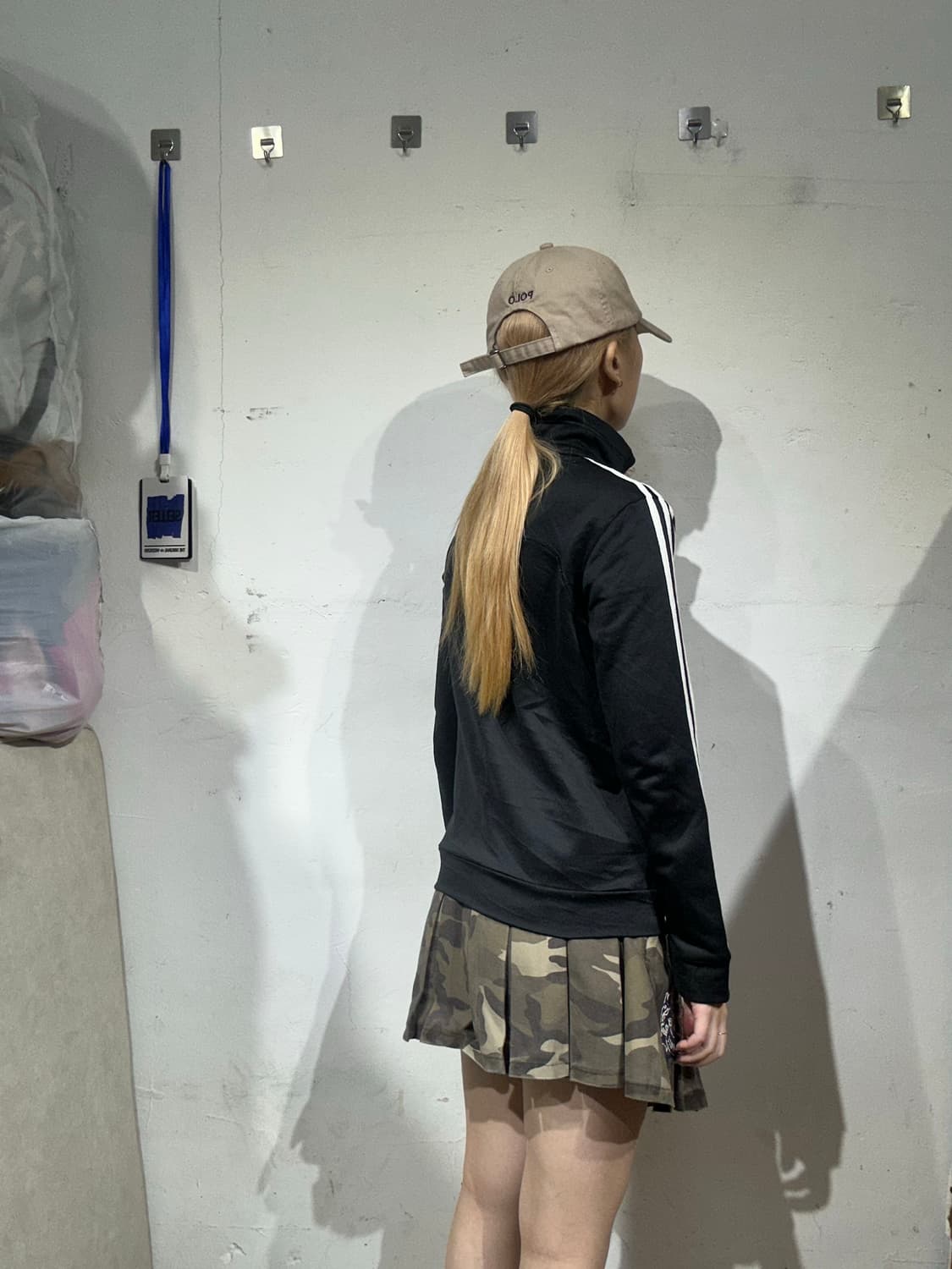 아디다스 블랙 스몰 로고 화이트 삼선 트랙탑 져지 M 상품이미지3