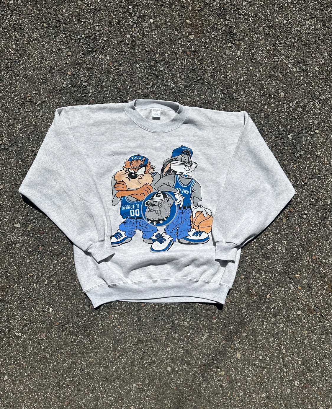 빈티지 90s 루니툰즈 조지타운 호야스 스웻셔츠 상품이미지1