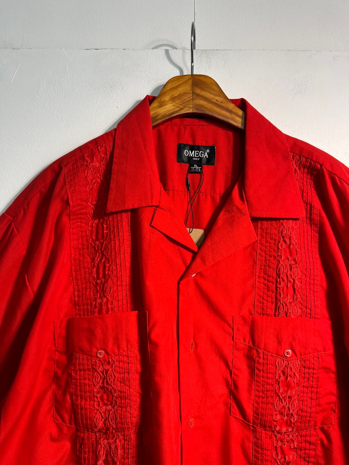 90s Omega Guayabera Shirts (쿠바 셔츠) XL 상품이미지2