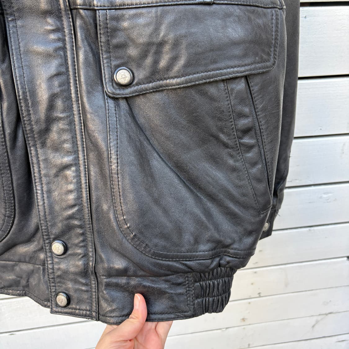 Vintage 빈티지 레더 가죽 자켓 상품이미지6