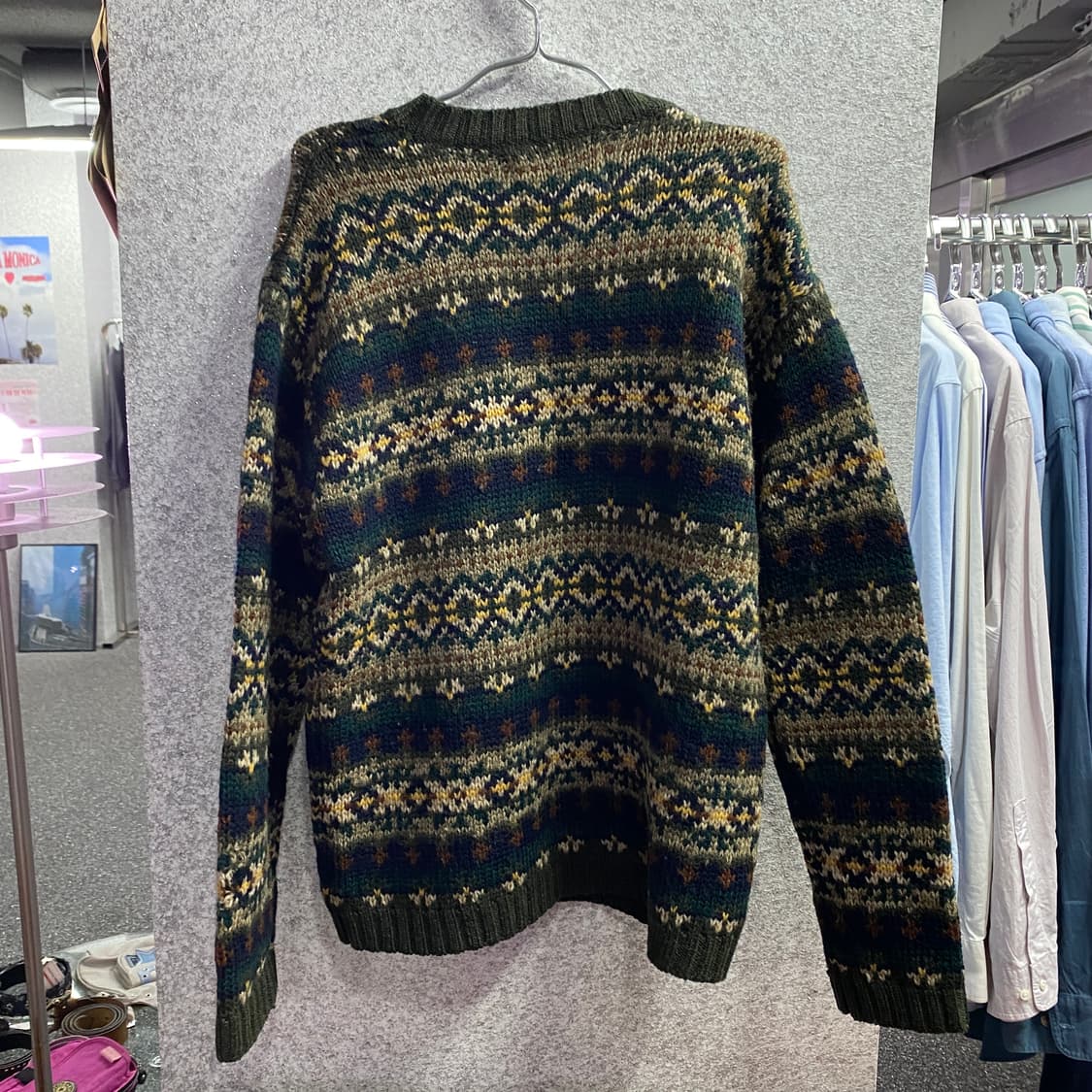 아베크롬비 아가일 패턴 울 니트 b3392 상품이미지4