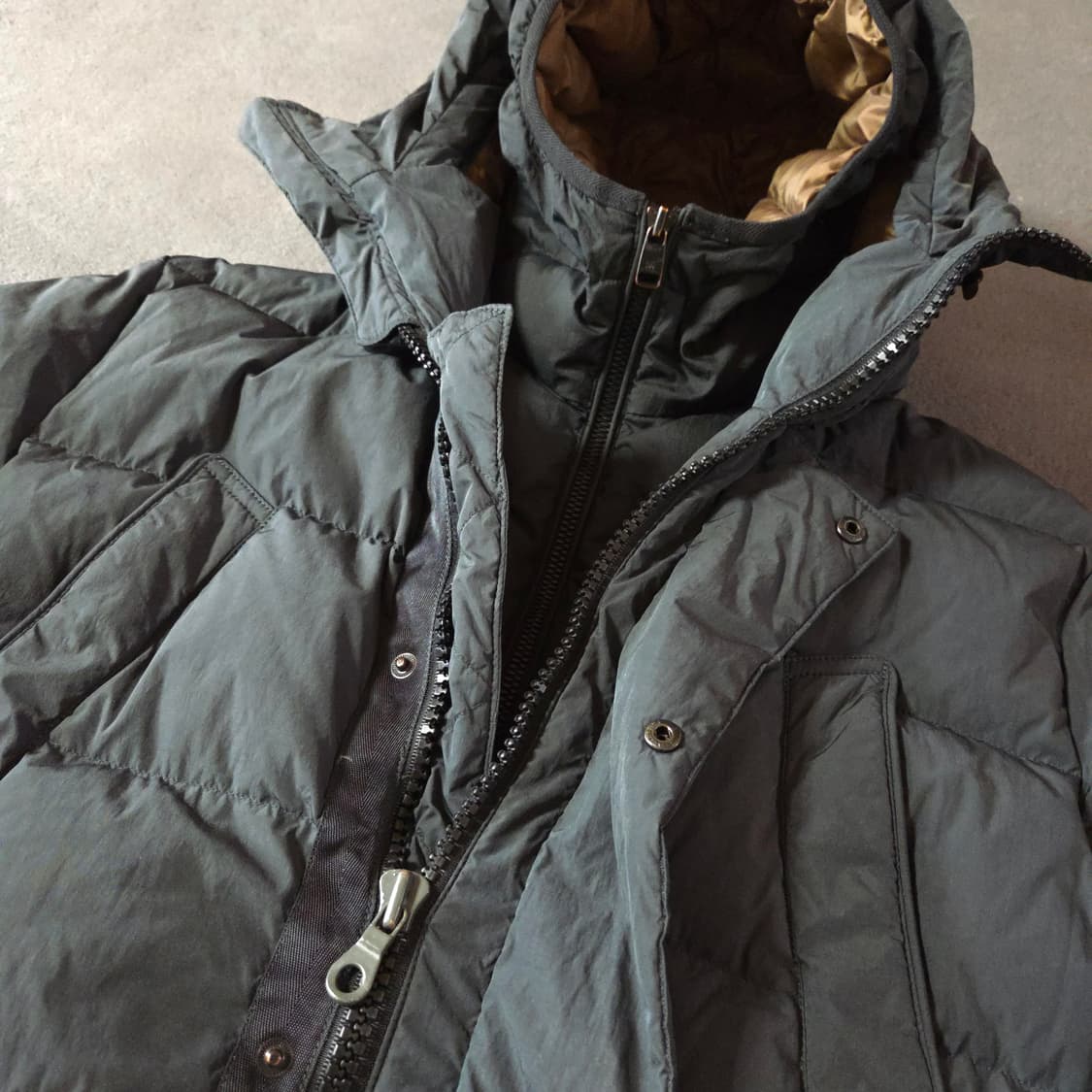 헨리코튼 허버트 구스다운 파카 패딩 M 95 다크그레이 상품이미지6