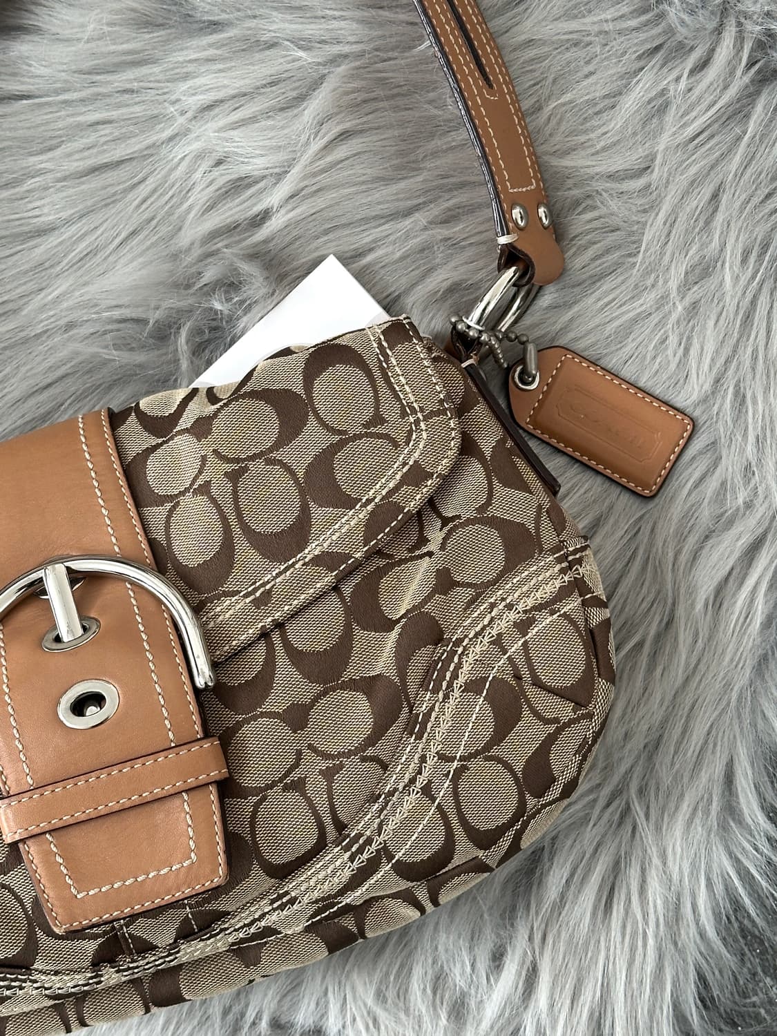 코치 자카드 버클 호보백 상품이미지2