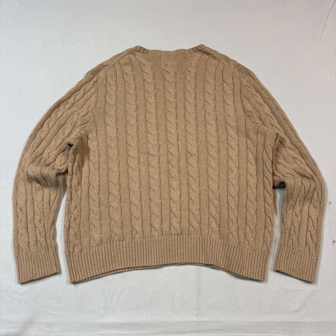 XL) 폴로 랄프로렌 케이블 꽈배기 라운드넥 니트 신형 상품이미지5