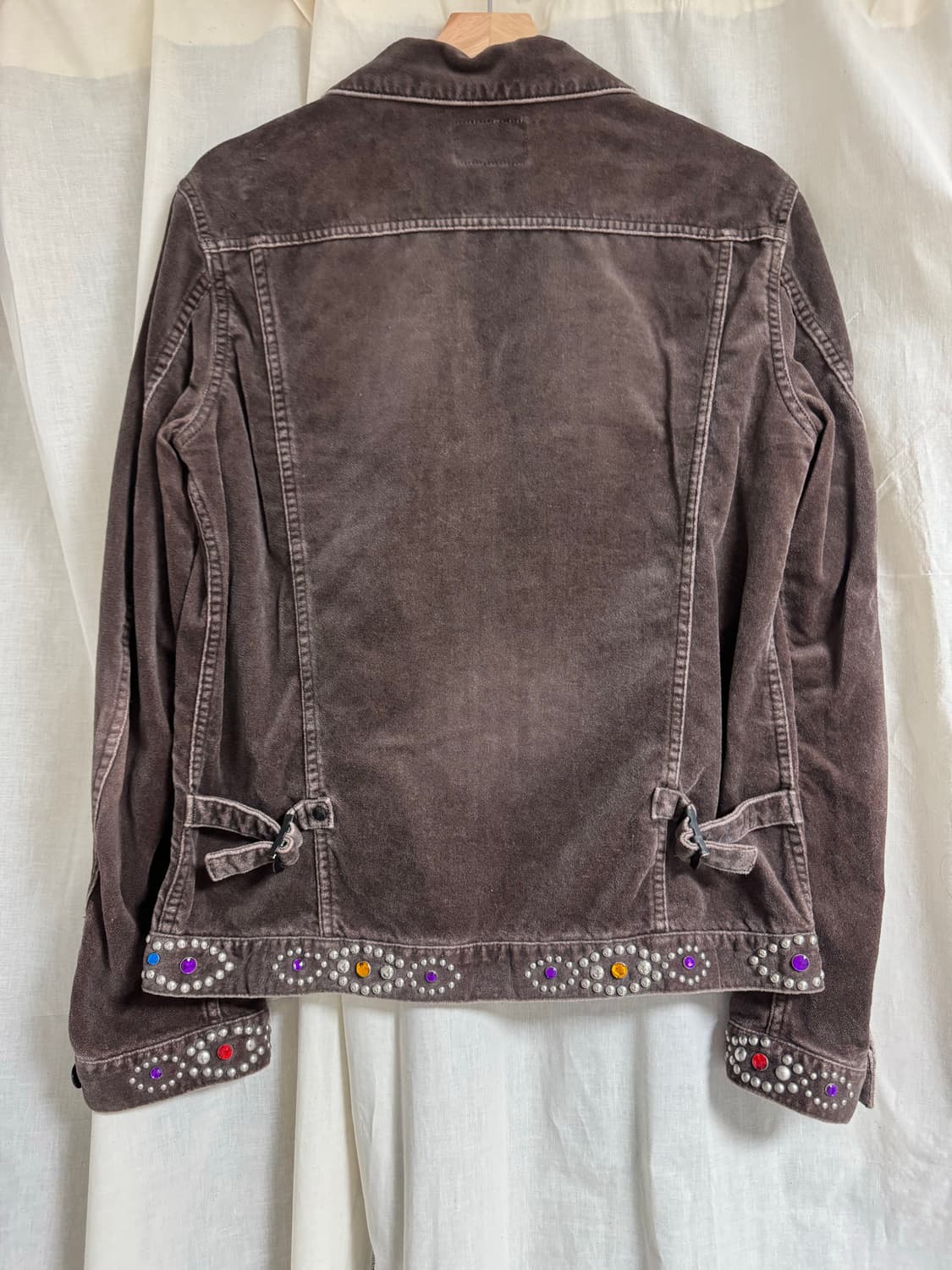 넘버나인 / 03aw 잼스톤 스터드 비즈 트러커 자켓 / 2 상품이미지8