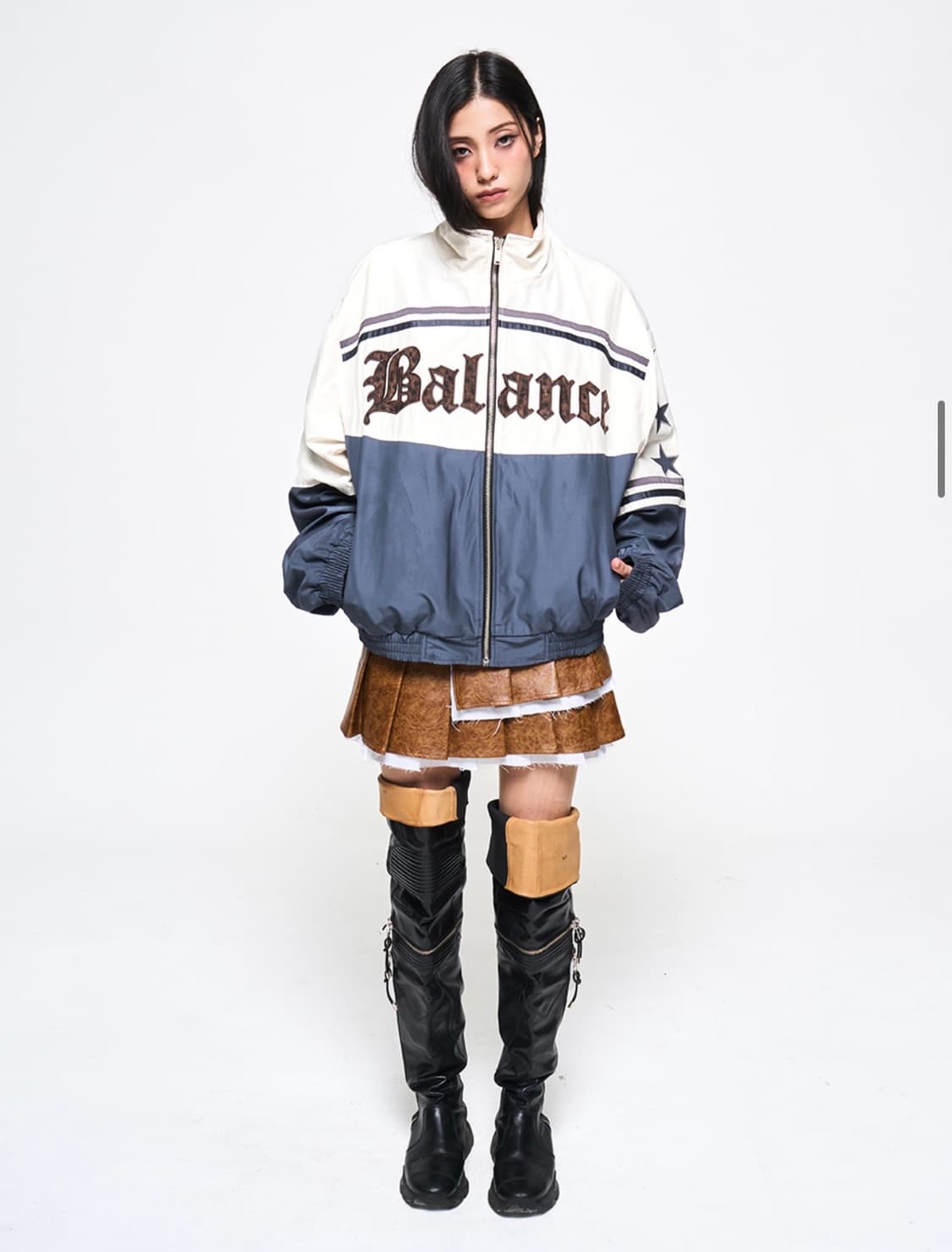 yeel balabce bomber jacket, ivory 상품이미지5