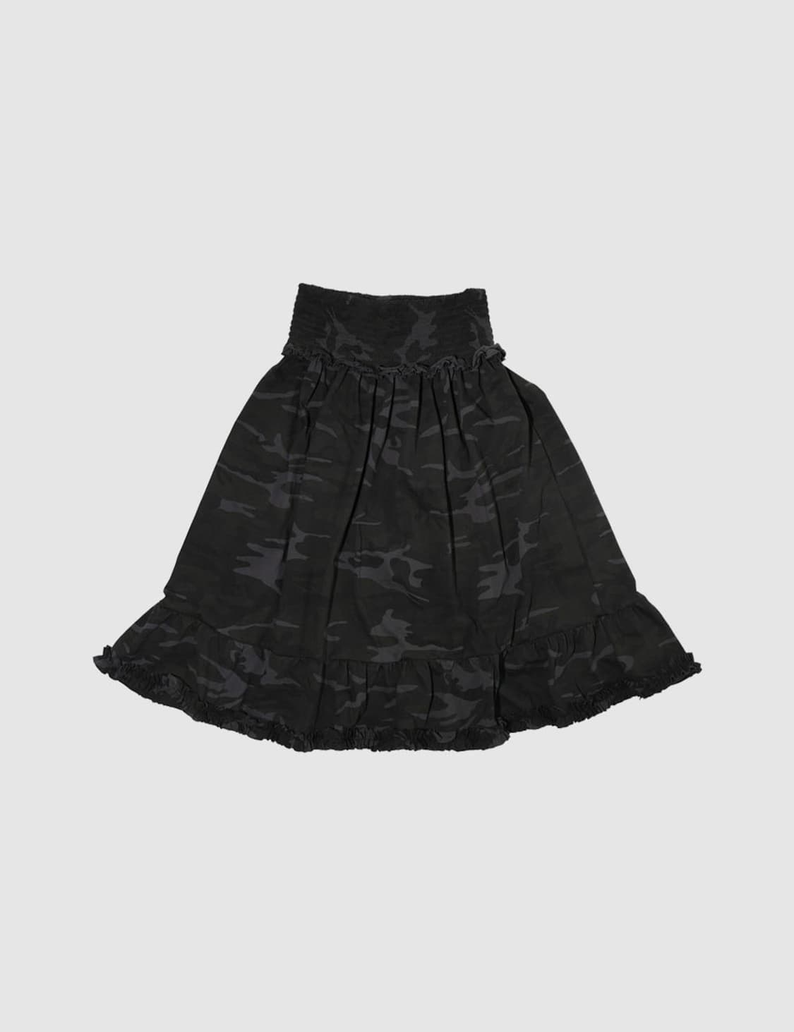 인앤양인하모니 Frill smoke skirt, charcoal 상품이미지2