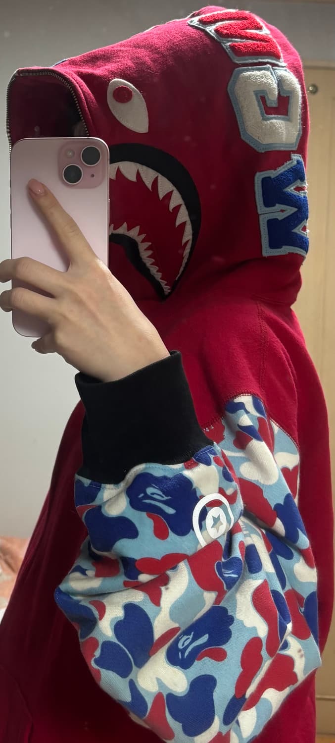 베이프 정품 파리 컬렉션 한정판 샤크 풀집 후드집업 상품이미지10