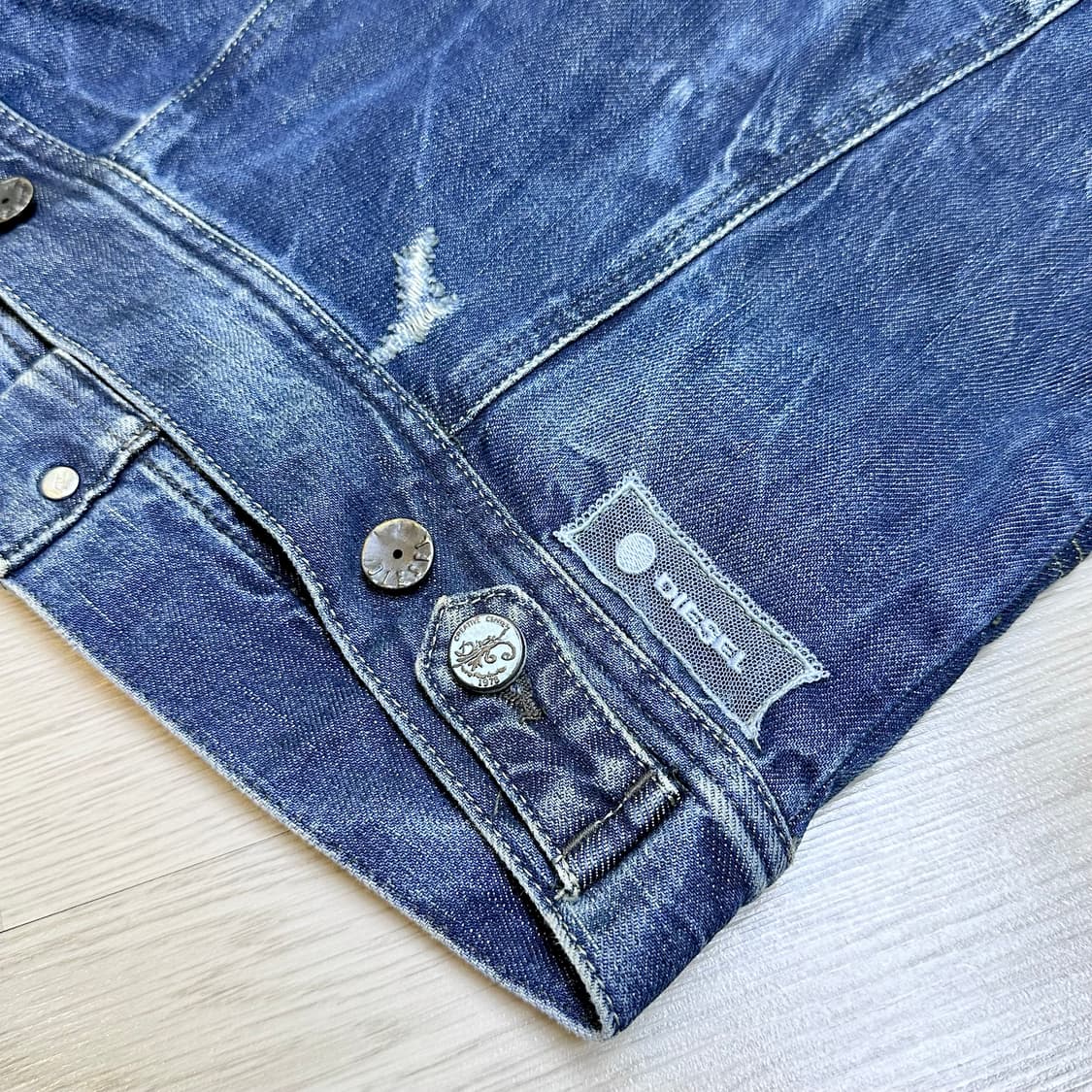 디젤 크롭 데님자켓 상품이미지5