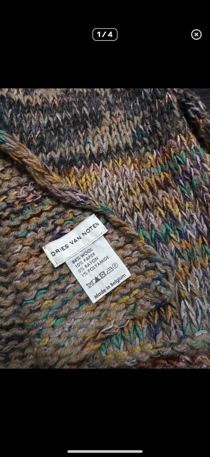 knitted wool paper scark 상품이미지1