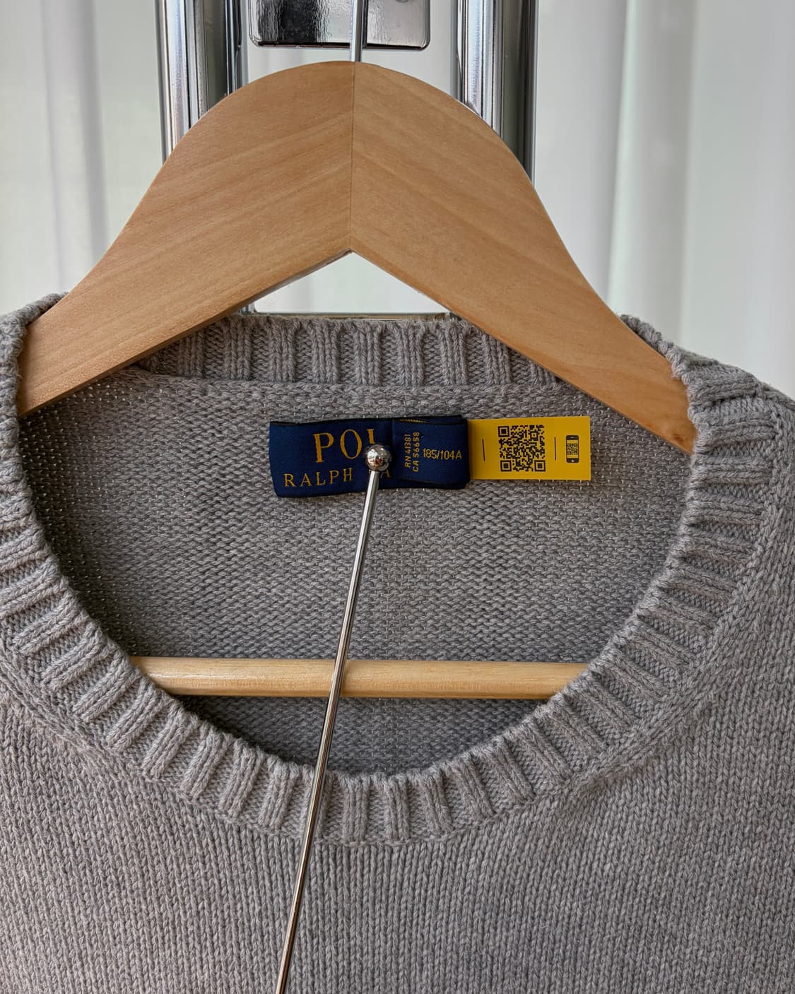 [XL]폴로 랄프로렌 그레이 크루넥 코튼 니트 상품이미지9