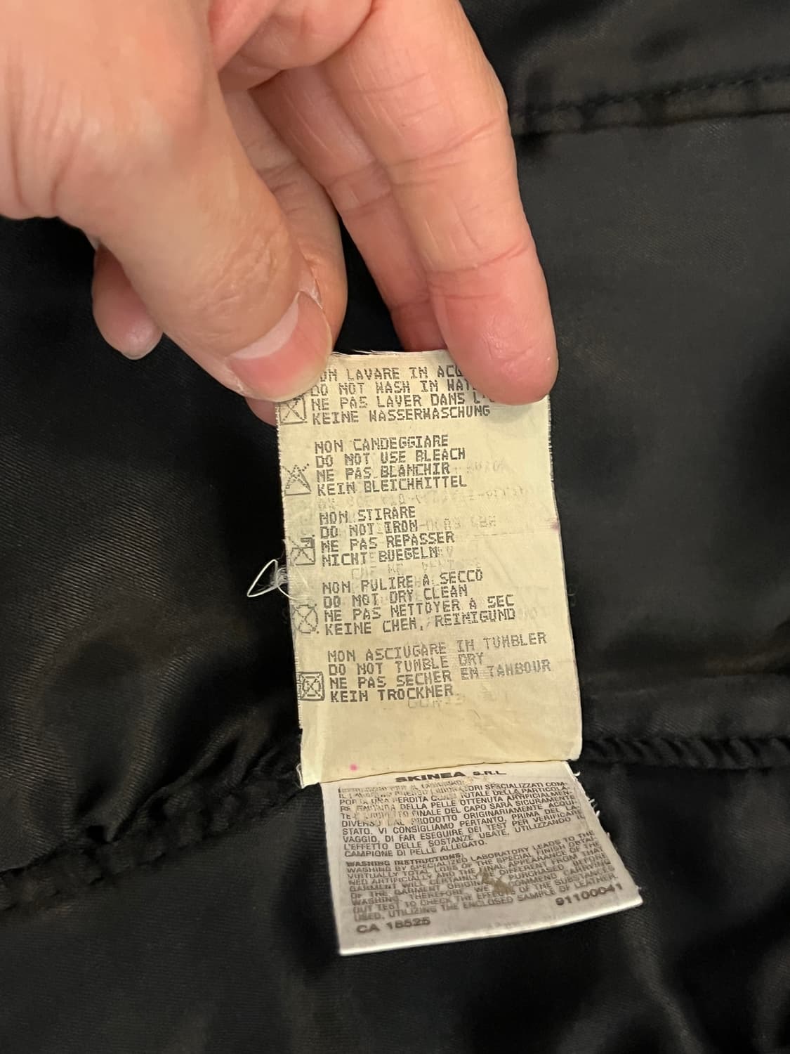 90s 엠포리오 아르마니 고트스킨 레더자켓 상품이미지10