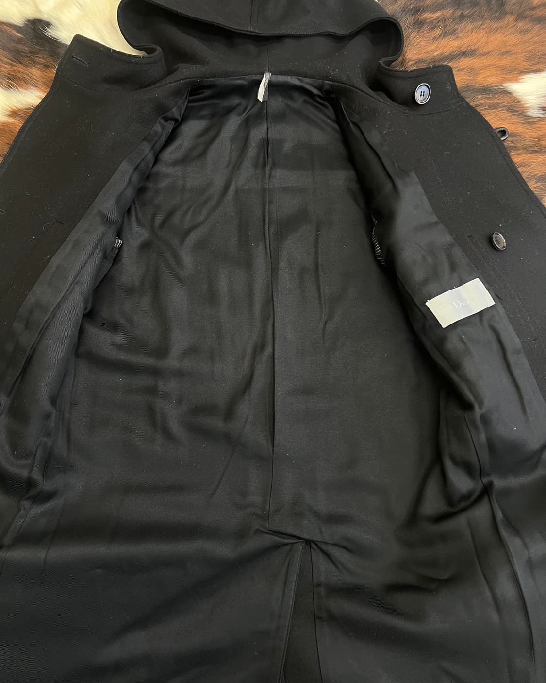 디올 옴므 09AW 후드 울 멜트 더블 코트 상품이미지3