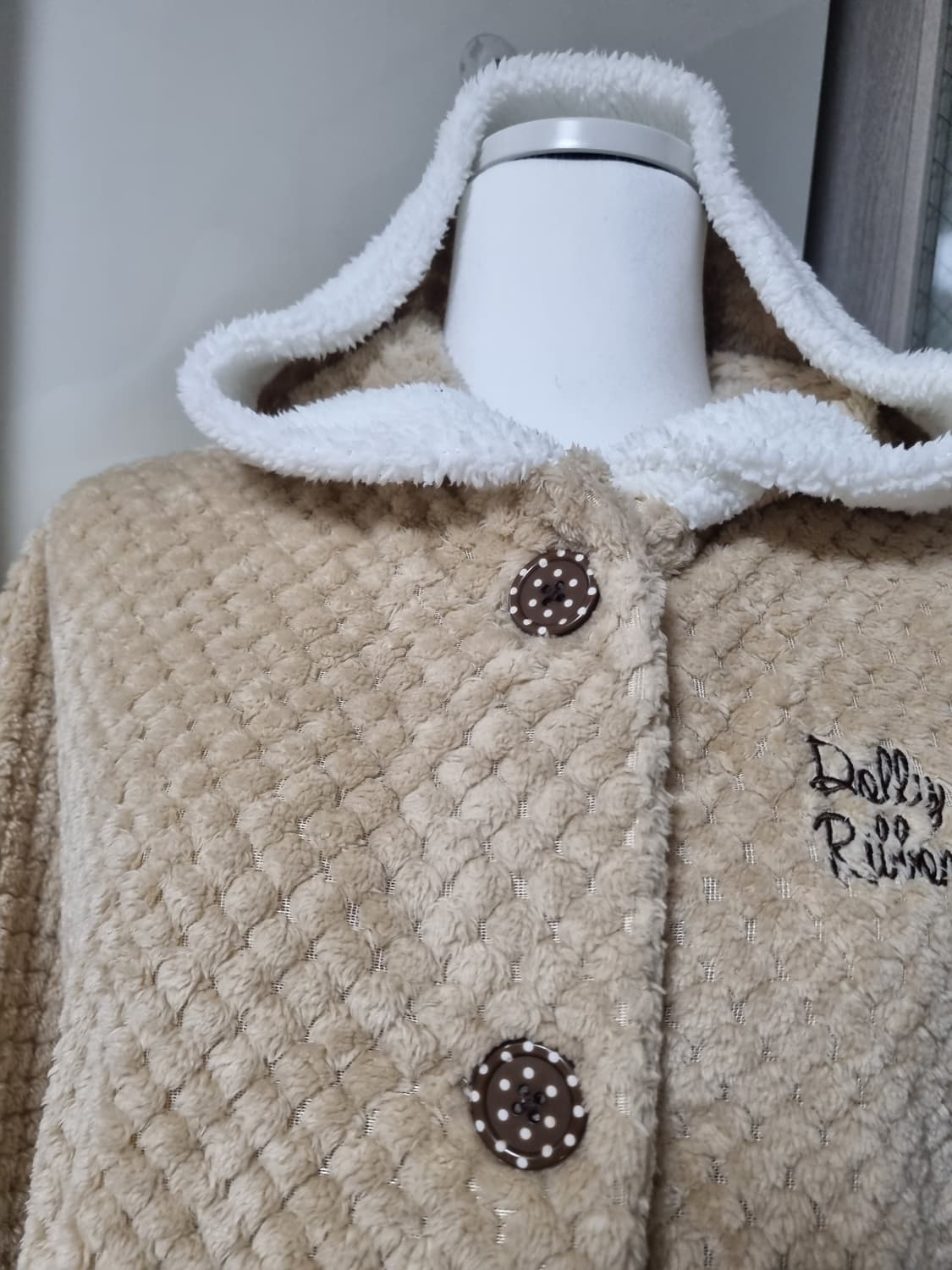 쿠키맛 니트 케이프. 라떼갸루 엑시즈팜 잉그니 리즈리사  상품이미지5