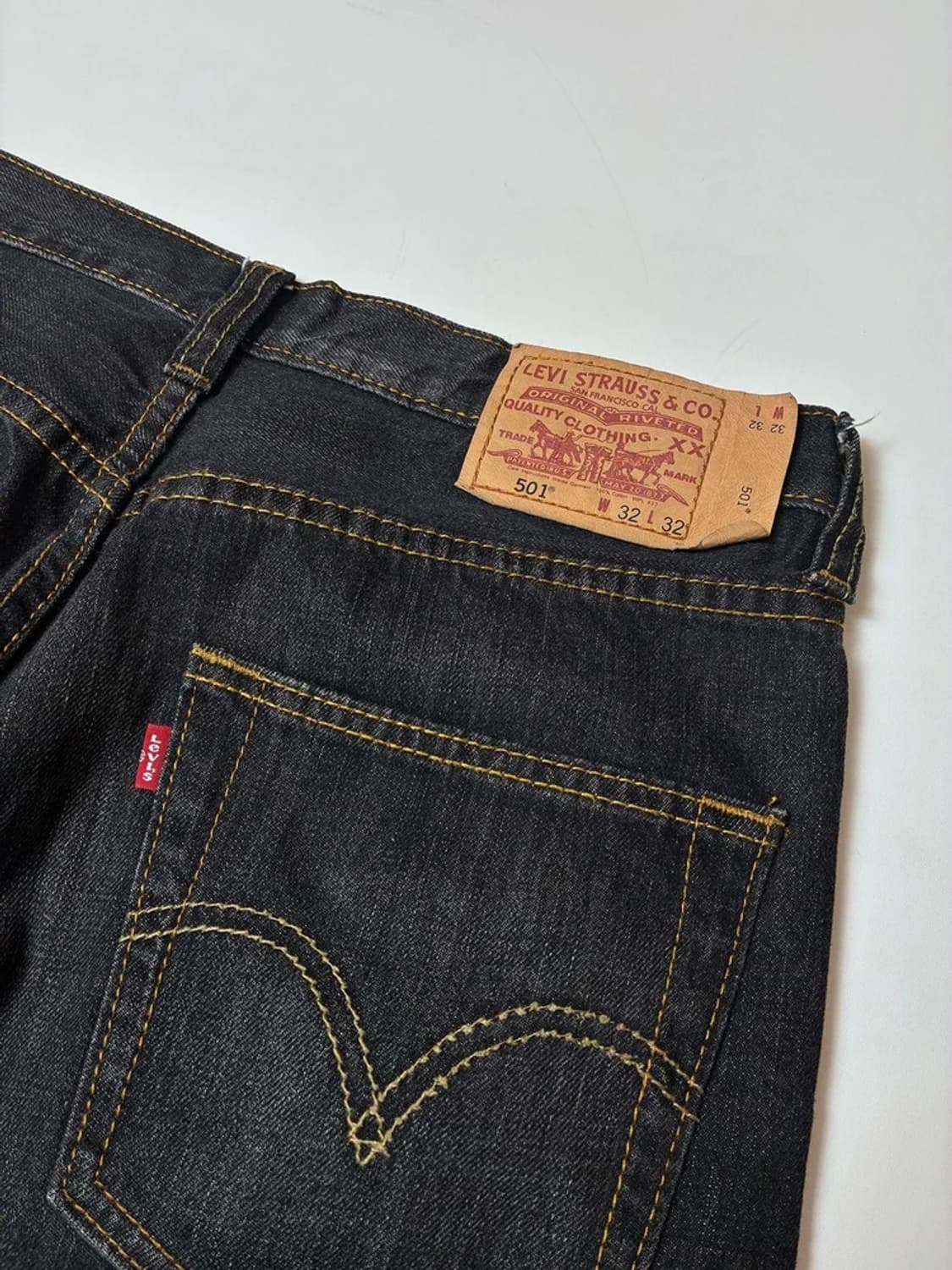 리바이스 501 블랙 스톤 스트레이트 데님 팬츠 PN8872 상품이미지7