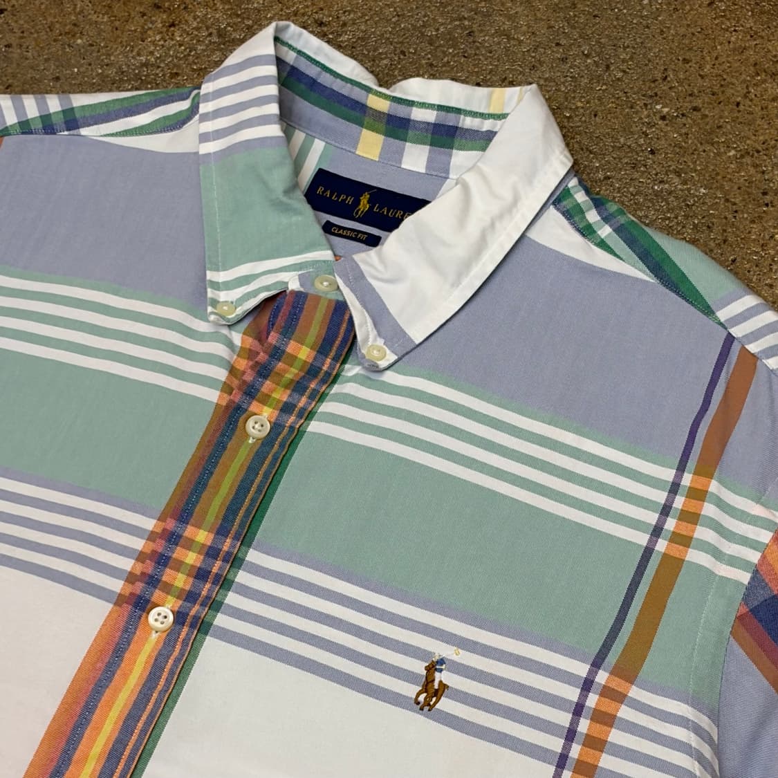 새상품급 미국 빈티지 폴로랄프로렌 긴팔 체크셔츠 상품이미지4