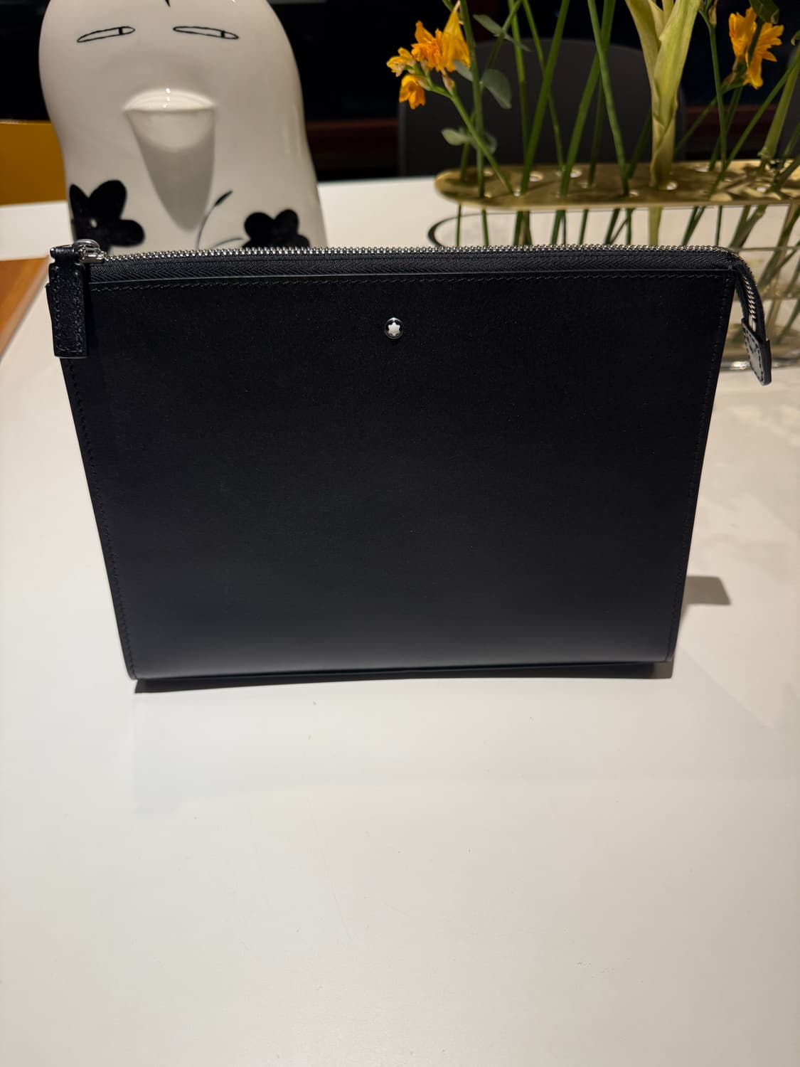 몽블랑 가죽 클러치 블랙 상품이미지1
