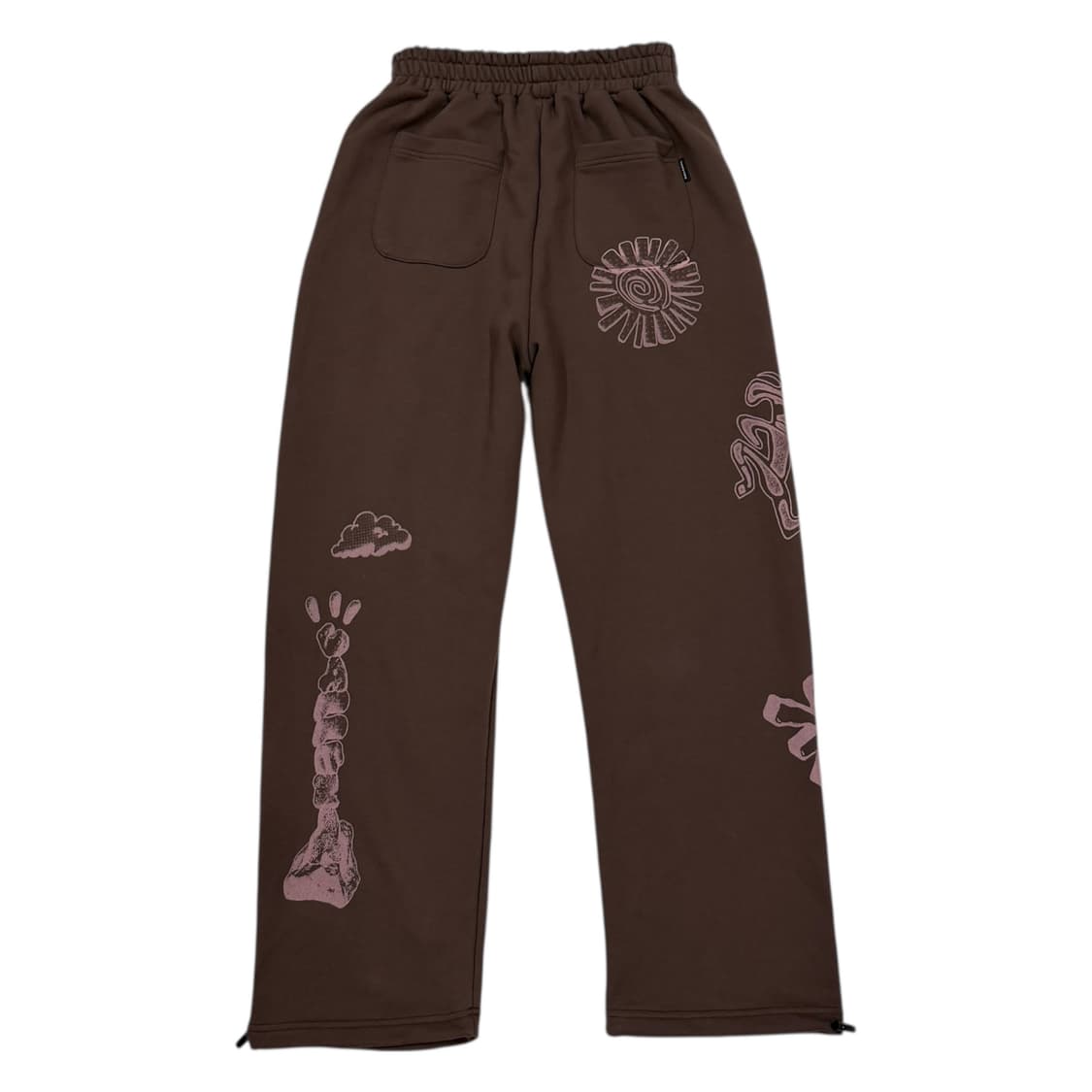 가터갤러리 브라운 에스닉 두들 스웻팬츠 바지 M 상품이미지3