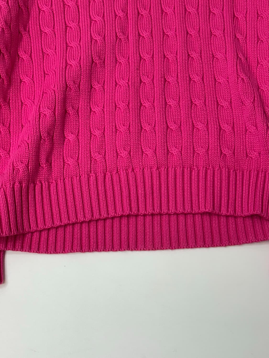 Lalph Lauren 랄프로렌 핑크컬러 케이블 니트 상품이미지4