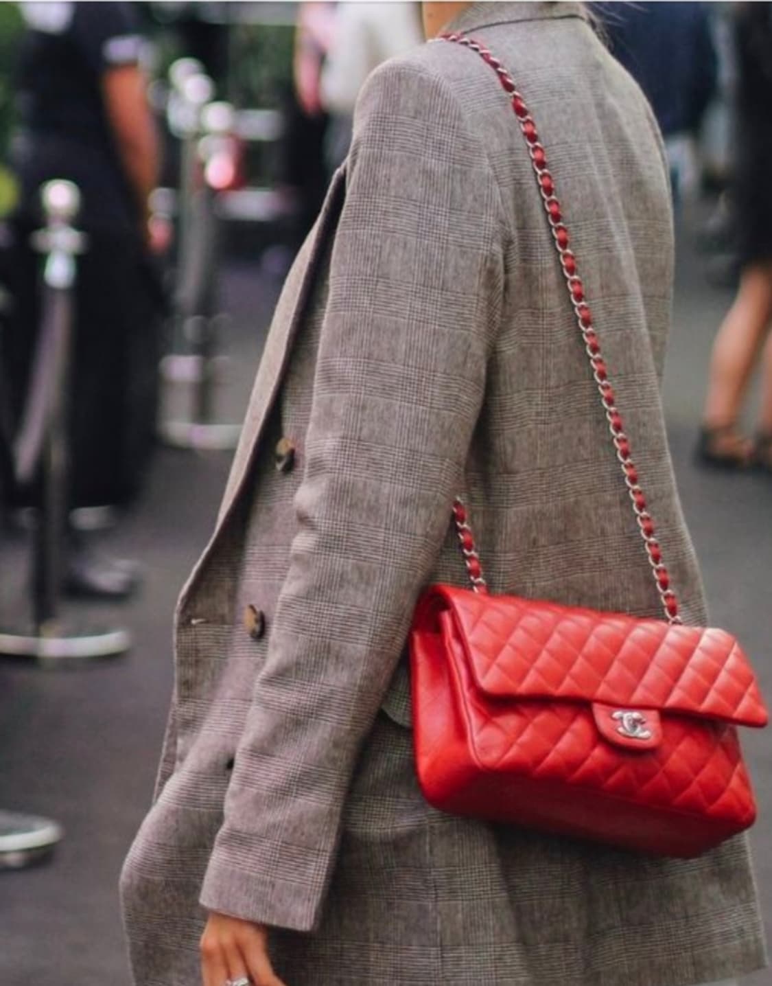 샤넬 빈티지 클래식 미듐 레드 상품이미지8