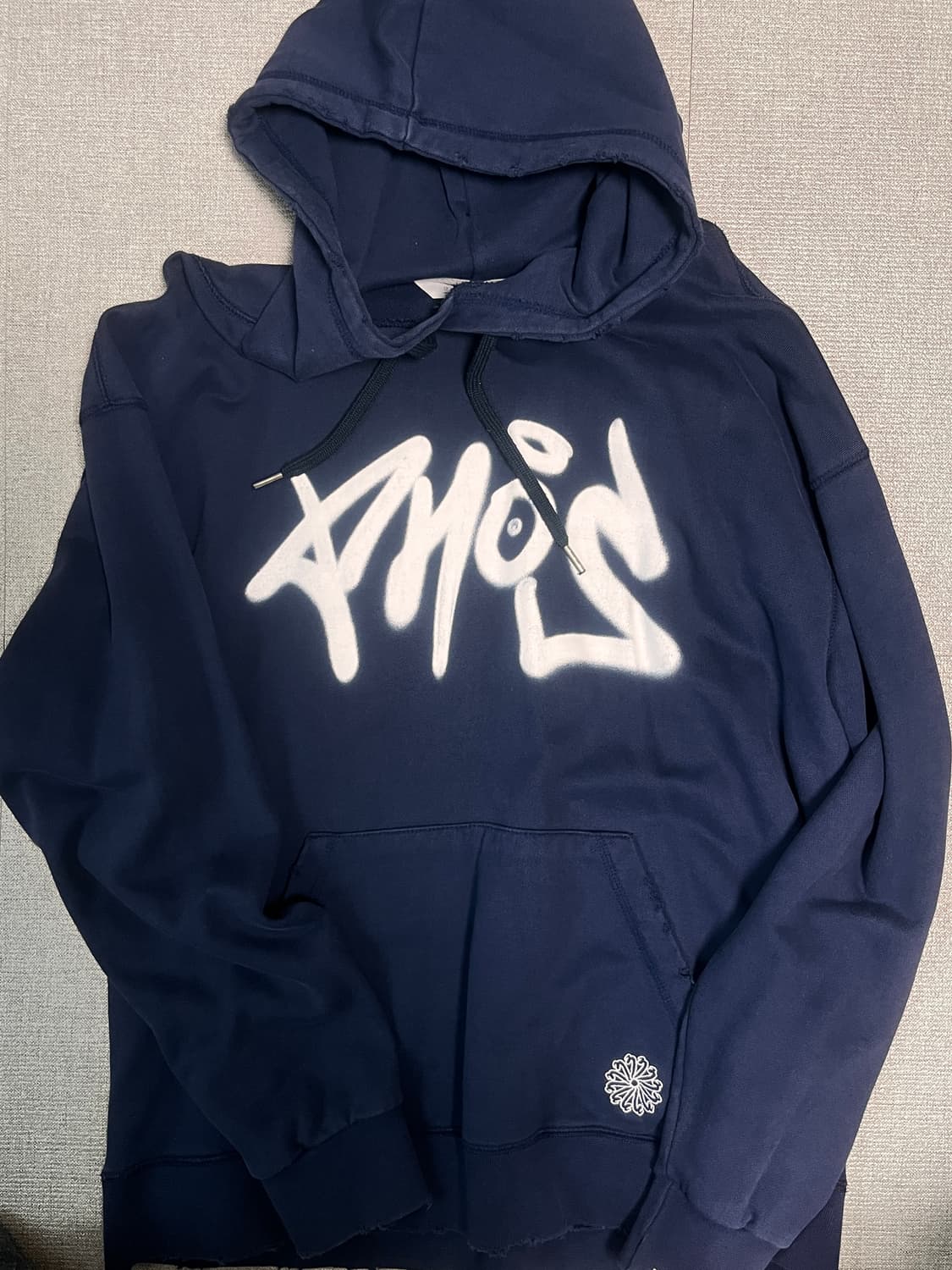 포스333_ Graffiti Phos Hoodie/Navy 상품이미지1